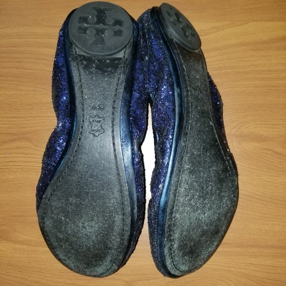 Tory Burch Eddie ballet flat, navy, size 8 - Picture 5 of 8